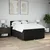 vidaXL Box spring postelja z vzmetnico črna 140x200 cm blago