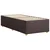 Vidaxl Posteljni okvir brez vzmetnice temno rjav 90x200 cm blago