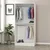 Hanah home Ormar Kale Glass 90x210x52cm Crno-Beli