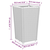 Vrtne sadilice 2 kom plava siva 32,5 x 32,5 x 57 cm PP