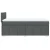 vidaXL Box spring postelja z vzmetnico temno siva 90x190 cm blago