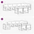 Set vanjskih sofa s jastukom 8 pcs Bijela i bež