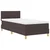 vidaXL vidaXL Vzmetnica z dnom temno rjava 90x200 cm tkanina, (22083185)