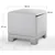 Atelier del Sofa Tabure Lenover, 50x47x50cm, Sivi