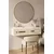 Hanah Home komoda Rany 120, 120 cm, bela / travertin / zlatna