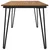 Vrtni stol s U-nogama 140 x 80 x 75 cm od masivnog drva bagrema