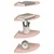 Lebdeća polica s policom 4 pcs Ružičasta 24 x 24 x 2 cm
