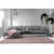 Atelier del Sofa Ugaona garnitura Nordic 90x85x303cm Tamnosiva