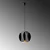 Opviq Luster Corner-13778-, 25cm, IP20, Crni