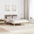 Vidaxl Konstrukcija postelje Taupe 150 x 200 cm Masivno borovo les