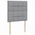 Vidaxl Box spring postelja z vzmetnico svetlo siva 90x200 cm blago