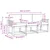 Set vanjskih sofa s jastukom 3 pcs Prirodna i svijetlo siva