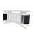 Hanah home Polica 150x75x43cm Belo-Antracit