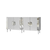 Hanah Home Komoda Dubai 180x80x40cm Belo-Srebrna