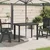 Vidaxl Vrtna miza antracitna 101x68x72 cm plastika