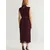 Trendyol Milla Ženska haljina Twoss25El00118, Bordo