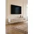 Hanah Home TV komoda Ilay, 180 cm, bela / travertin / zlatna