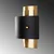 Opviq Zidna lampa Noctra-15351, 24x25x15cm, IP20, Zlatno-crna boje