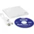 HL Data Storage Ultra Slim prenosni DVD zapisovalnik bele barve