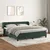 Vidaxl Box spring postelja z vzmetnico temno zelena 160x200 cm žamet