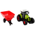 slomart LEAN TOYS Traktor na prikolico za žito, zelen