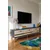 Hanah Home TV komoda Ilay, 180 cm, antracit / travertin / zlatna