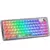 MARVO KG979G TRANSPARENT USB Bežična gejmerska tastatura, Providna