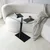 Hanah Home Klub sto Ovale Lungo 70x75x35cm Crni