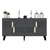 Wallity Komoda Moda 150x80x40cm Antracit-Zlatna