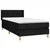 Vidaxl Box spring postelja z vzmetnico črn 90x190 cm blago