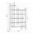 Hanah Home Polica za knjige Manco, 122x188x25.5 cm, Bela
