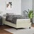 Vidaxl Box spring postelja z vzmetnico krem 80x200 cm umetno usnje