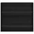 Polica za časopise s policom 2 pcs Crni hrast 80 x 12 x 70 cm