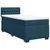 Vidaxl Box spring postelja z vzmetnico temno modra 90x200 cm žamet