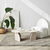 HANAH HOME Sto za dnevnu sobu Melted Travertine