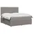 vidaXL Postelja boxspring z vzmetnico Taupe 160 x 200 cm Blago