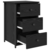 Noćni ormar s ladicama 2 pcs Crni hrast 40 x 36 x 60 cm