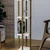 Opviq Shelf Lamp 8119 Podna lampa, Braon-Bela