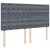 VIDAXL Box spring postelja z vzmetnico temno siva 180x200 cm žamet