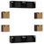 Set TV komoda 8 pcs 120 x 30 x 30 cm Crni hrast