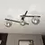 Plafonsko svetlo SMART 3xE14/10W/230V crno/sivo