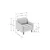 Atelier del Sofa Fotelja Robin 1, Svetlozelena