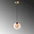 Opviq Luster Benek-20-14313, 20x20x120, IP20, Zlatno-roze boje