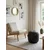 Hanah Home puf Odin, 38 cm, crni