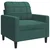 4-dijelni set sofa s jastucima tamnozeleni baršunasti