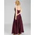 Swing Večerna obleka 5AI13600 Bordo rdeča Regular Fit