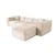 Atelier del Sofa Ugaona garnitura Lora 193x65x303cm Krem