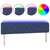 LED uzglavlje plavo 180 x 7 x 78/88 cm od tkanine