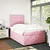 Vidaxl Box spring postelja z vzmetnico roza 120x190 cm žamet