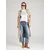 JOOP! Jeans Majica Tosha  modra / bela